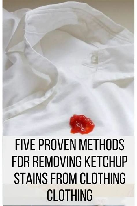 how to remove ketchup stains from clothes|will vinegar remove ketchup stains.